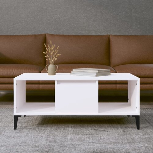 vidaXL Stolić za kavu bijeli 90 x 50 x 36,5 cm od konstruiranog drva Cijene