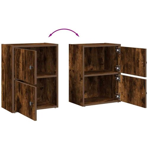 VidaXL Regal za knjige boja hrasta 40x24x52 cm od konstruiranog drva Slike