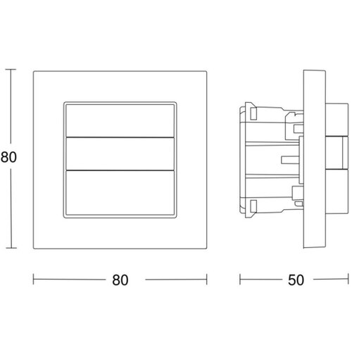 Steinel 059460 - senzor pokreta hf 180 knx, beli Slike