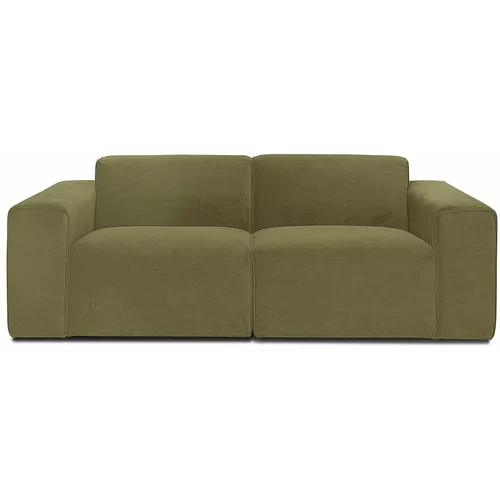 Scandic kaki zelena baršunasta modularna sofa Sting
