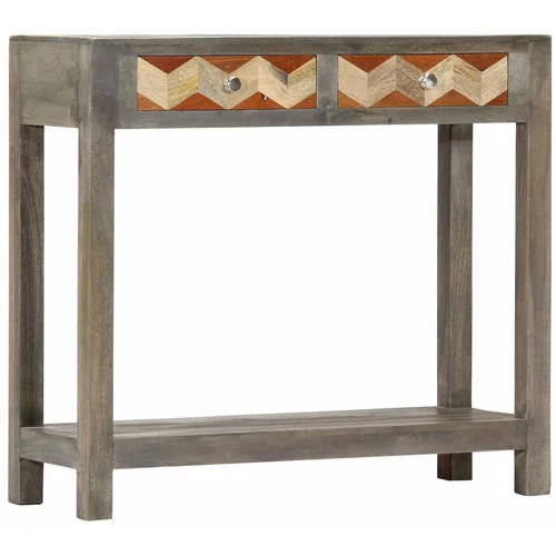  Konzolni stol sivi 86 x 30 x 76 cm od masivnog drva manga