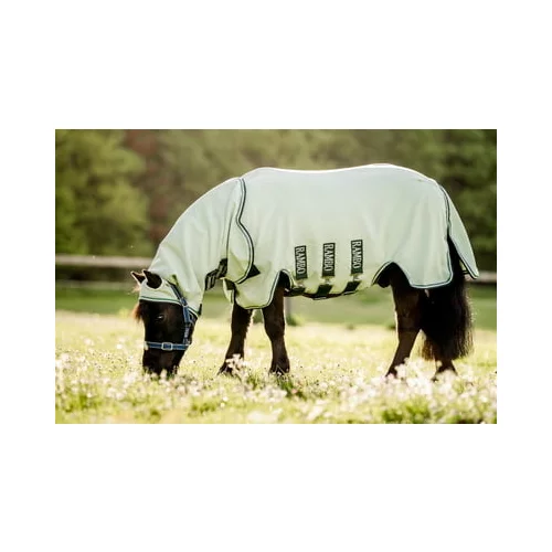 Horseware Ireland Pony pregrinjalo proti insektom Rambo Petite, beige/green-sage - 65 cm