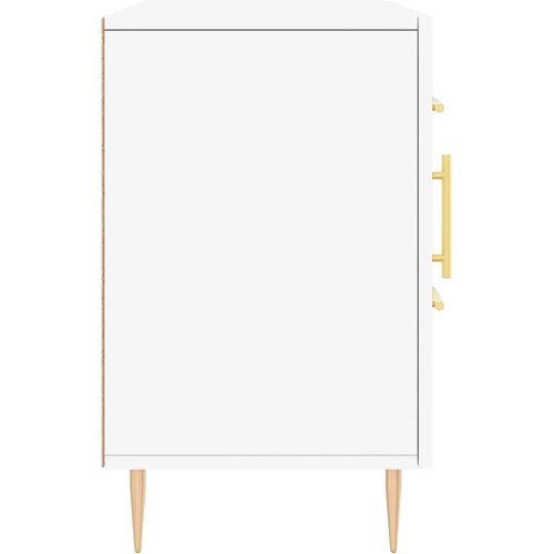  Komoda bijela 100x36x60 cm od konstruiranog drva Slike