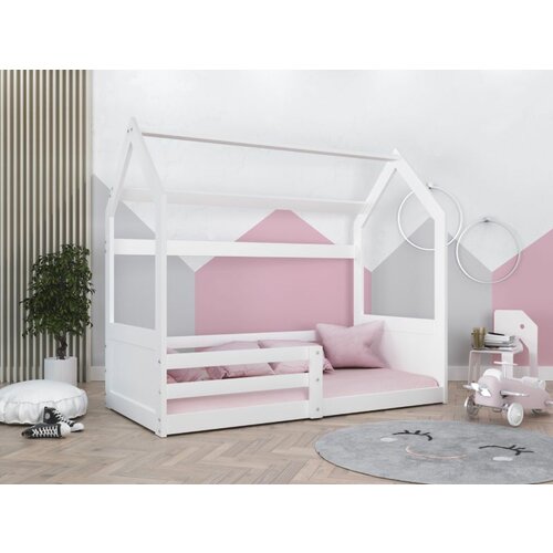 Drveni dečiji krevet miki - beli - 160*80 cm Slike