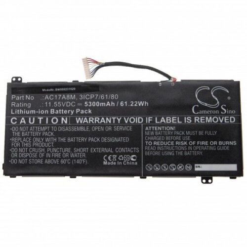 VHBW Baterija za Acer Spin 3 SP314-52 / TravelMate X3410-M, 5300 mAh Slike