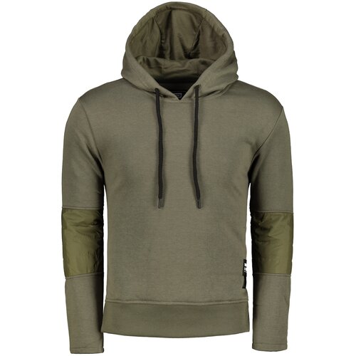 Ombre Clothing Men's hooded sweatshirt B1082 crna | siva Slike