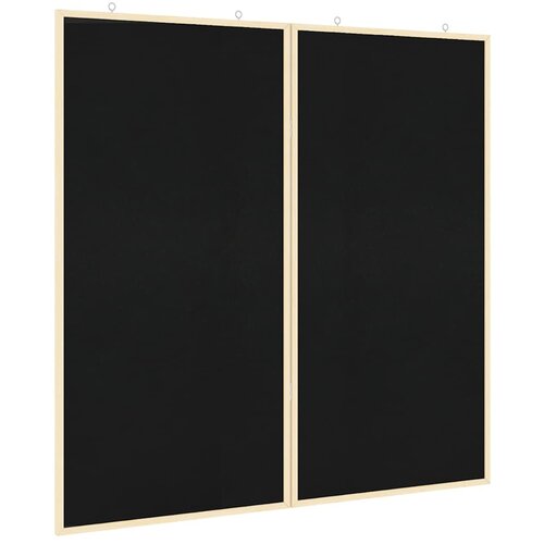 vidaXL Bilten tabla Črna 80 x 80 x 1.4 cm Trdna borovina, (5000152579) Cene