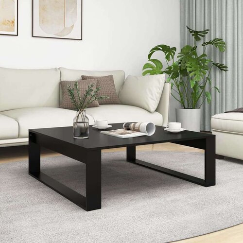  Stolić za kavu crni 100 x 100 x 35 cm od iverice Cijene