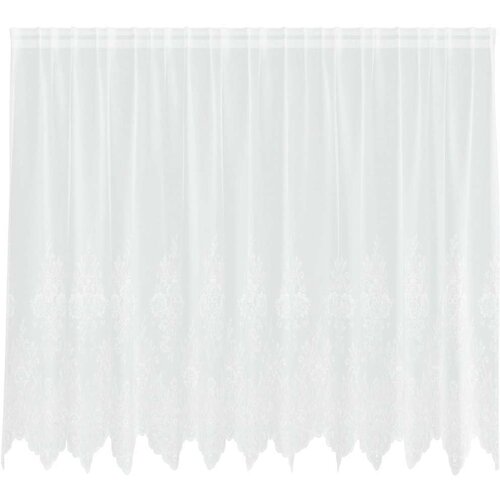 vidaXL Čipkasta Zavesa z zavesami Bela 160 x 300 cm Poliester, (5000149221) Cene