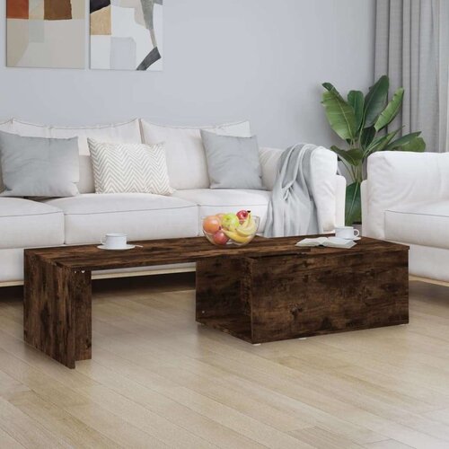  Stolić za kavu boja hrasta 150 x 50 x 35 cm konstruirano drvo Slike