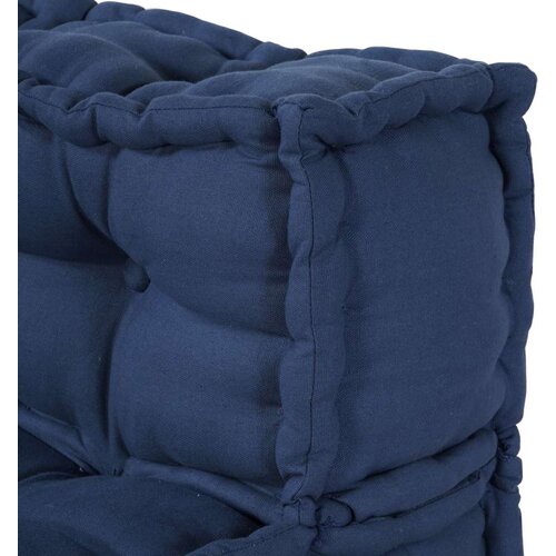  Modularni Poufovi 4 kom Indigo Tkanina Slike