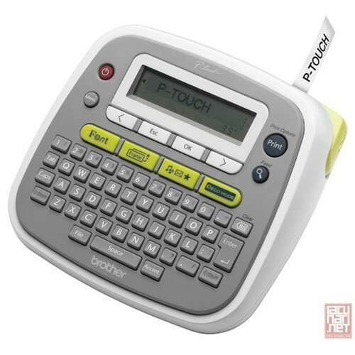 Brother PT-D200, Desktop, QWERTY keyboard, TZ tapes 3.5 to 12 mm, Cutter blade, Battery and adapter operation, 15 characters LCD, Deco Mode POS štampač Slike