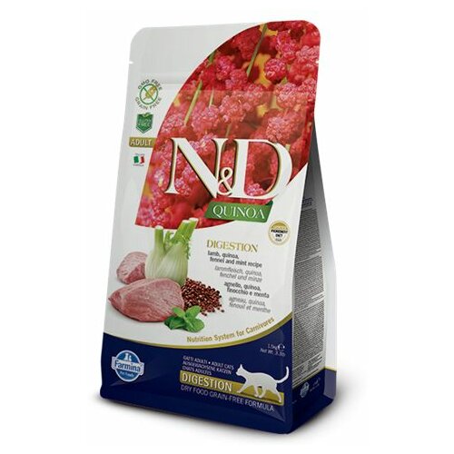 Farmina N&D quinoa hrana za mačke - digestion lamb fennel & mint 1.5kg Slike