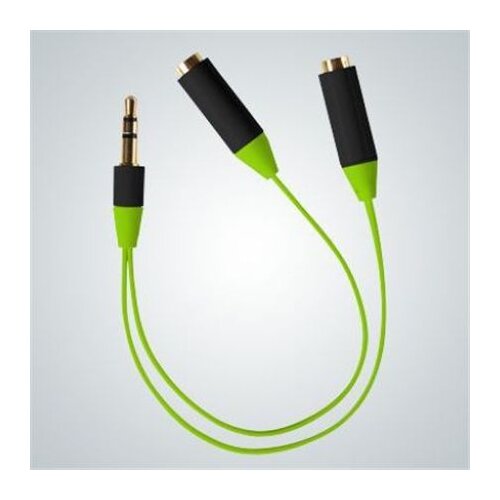Ready2music kabl audio 3.5mm M/2xŽ zelena usic R2MSPLGREEN, 0.16m Cene