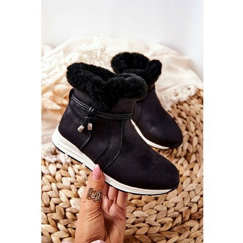 Kesi Children's Snow Boots With Fur Big Star BB374056BS Black Slike