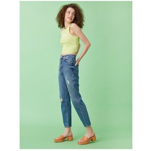 Koton Mom Jean - Tanke hlače s tankim nogama normalnog struka Slike