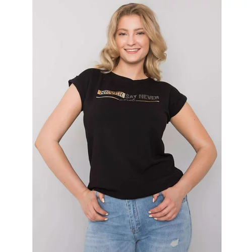 Fashion Hunters Larger black t-shirt with patches