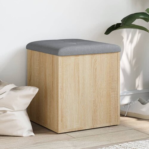 VidaXL Klupa za pohranu boja hrasta 42x42x45 cm od konstruiranog drva Slike