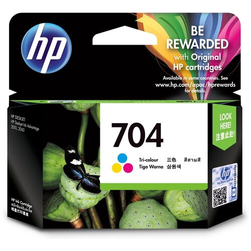 HEWLETT-PACKARD HP 704 Tri-color Original Ink Advantage Cartridge ink cartridge 1 pc(s) Cyan, Magenta, Yellow Cene