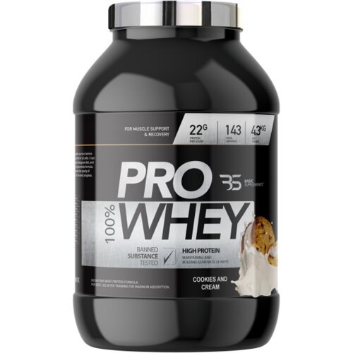 Basic Supplements pro whey protein – visokokvalitetan izvor proteina - keks i krem 4.3kg Cene