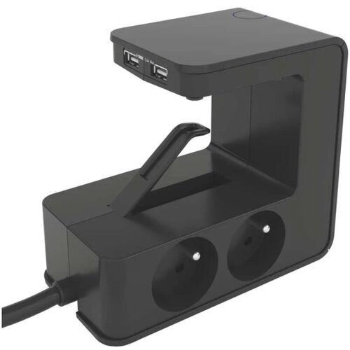 Legrand 050412 - Produžni kabl sa prekidačem za montažu na radnu povr&amp;scaron;inu stola, 4 utičnice, tip E + 2x USB-A 1,5m Slike