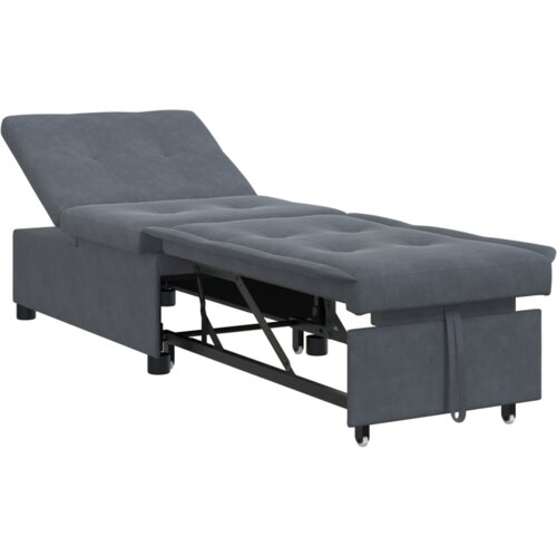vidaXL Sofa Krevet 3-u-1 Izvlačni Dizajn Tamno Sivi Baršun Cijene