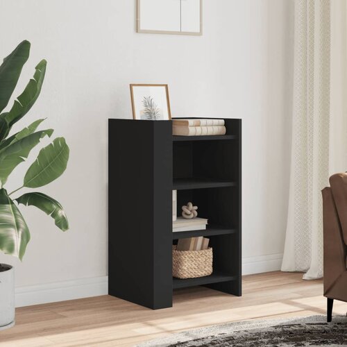  The Living Store Komoda črna 45x35x75 cm inženirski les - Komoda, (21497351) Slike