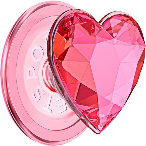 Popsockets Premium PopGrip MagSafe držalo, stojalo in selfi, kristalni učinek, Roza, (5000277146) Slike