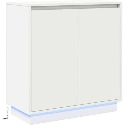  LED noćni ormarić bijele boje - 71x34.5x75 cm od konstruiranog drva Slike