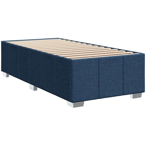 vidaXL Krevet s oprugama i madracem plavi 90 x 200 cm od tkanine Cijene