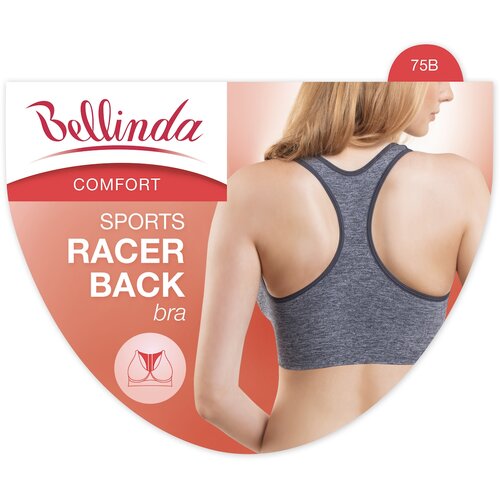 Bellinda SPORTS RACER BACK BRA - Hairless women's bra - grey Slike