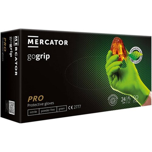 MERCATOR Jednokratne rukavice MERCATOR GOGRIP PRO zelene bez pudera Cene