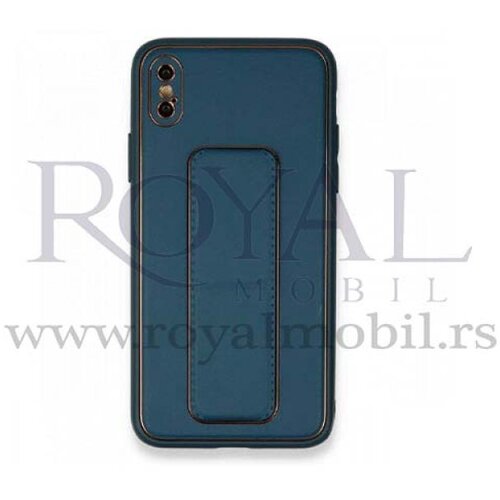  futrola kožna sa postoljem za samsung A136 / A047 galaxy A13 5G / A04S teget Slike
