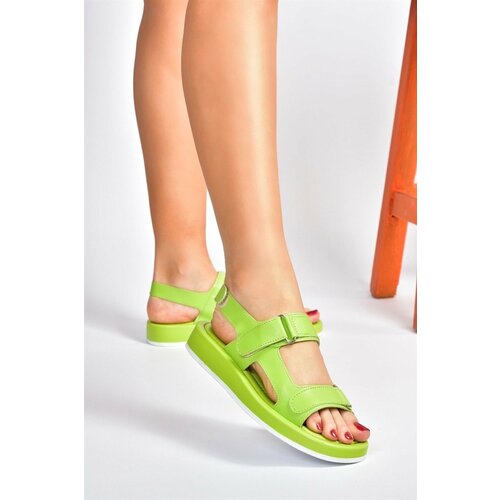 Fox Shoes Green Women's Daily Velcro Sandals Slike