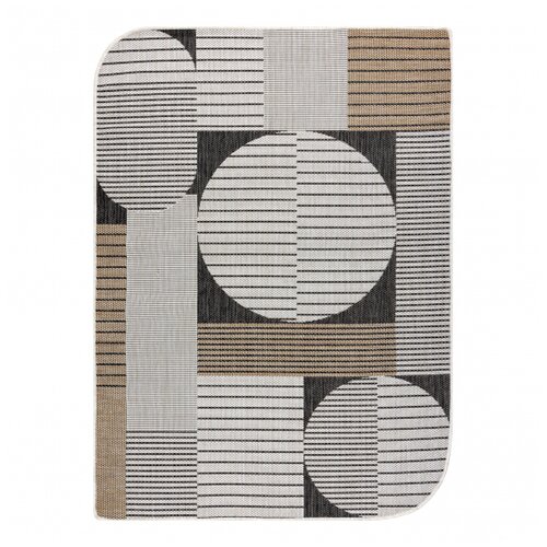 RugsX ORGANIC 2769 sisal preproga Geometric ecru / črna – naravna, moderna nepravilna oblika 120x170 cm, (5000177060) Cene