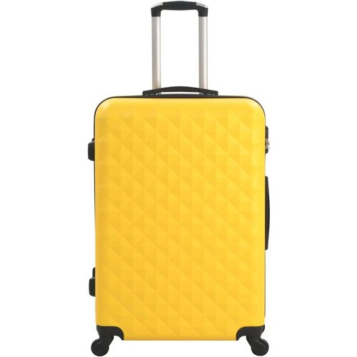VidaXL 3-dijelni set čvrstih kovčega žuti ABS Slike