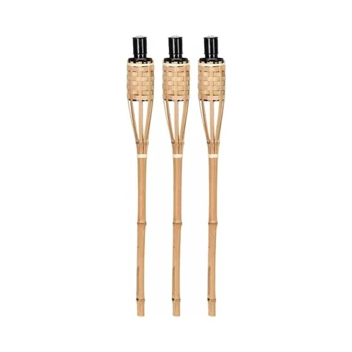 Esschert Design Komplet 3 svetilk iz bambusa