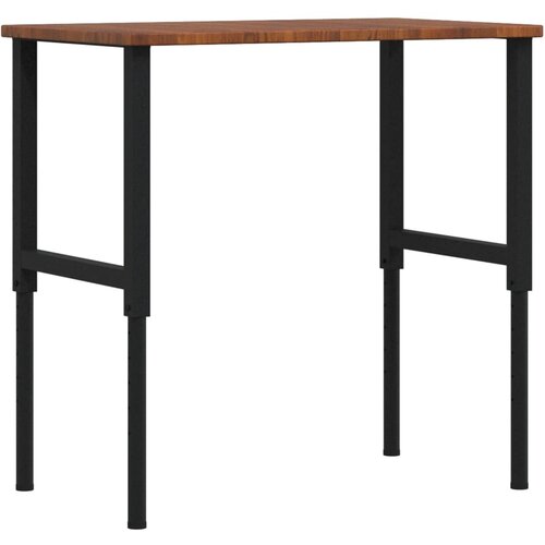  Radni stol tamnosmeđi 100x60x(71,5-98) cm drveni pravokutni Slike