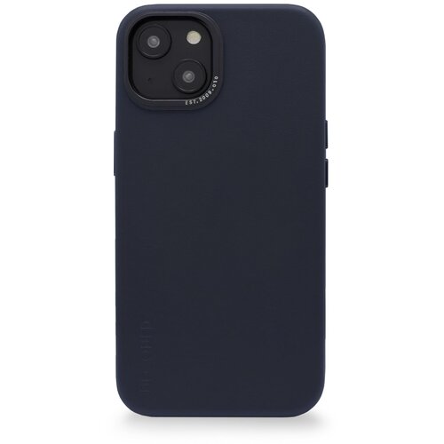 Decoded leather backcover iphone 14 plus steel blue Slike