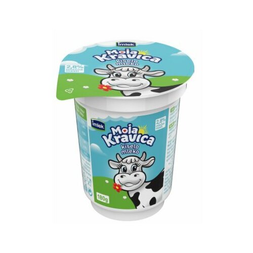 Imlek Moja kravica kiselo mleko 2,8% MM 180g čaša Slike