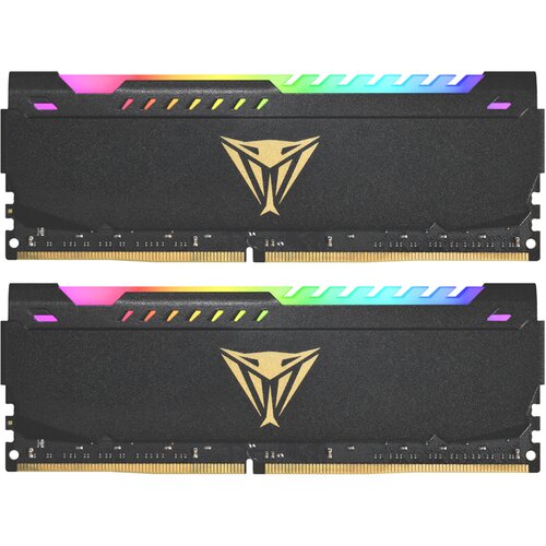 Patriot Memory Extreme Performance Viper Steel RGB/DDR4/komplet/16 GB: 2 x 8 GB/DIMM 288-pin/3200 MHz / PC4-25600/unbuffered PVSR416G320C8K Slike