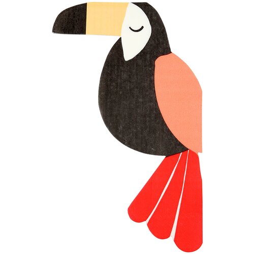 Meri Meri papirnate salvete die cut go wild toucan (20 komada) Cijene