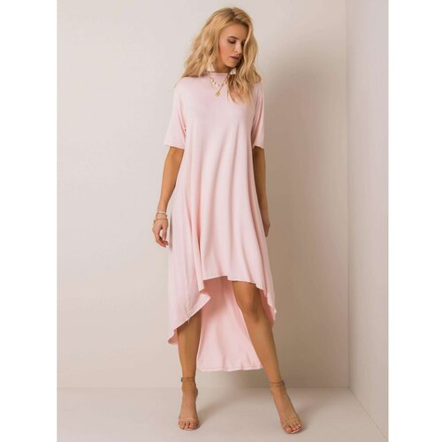 Fashion Hunters RUE PARIS Light pink loose dress braon | ružičasta Slike