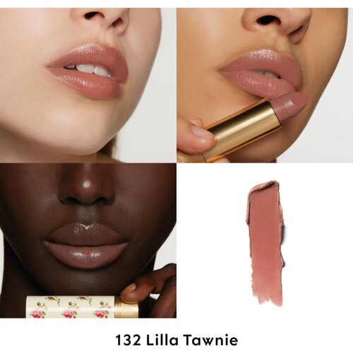 Gucci Beauty Rouge &amp;agrave; L&amp;egrave;vres Voile sjajilo za usne nijansa 132 Lilla Tawnie 3.5 g Slike