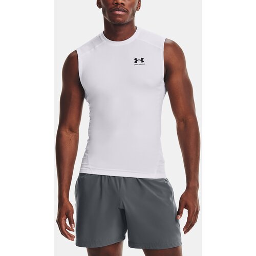 Under Armour UA HG Armour Comp SL Majica brez rokavov Bela Slike