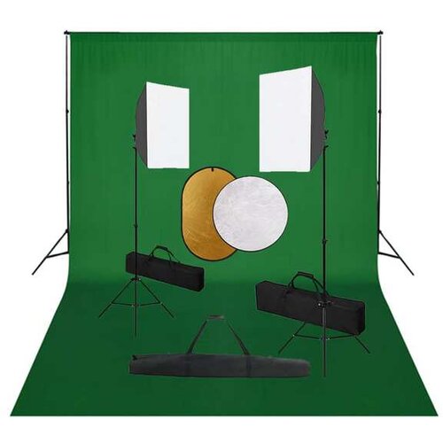 Foto studijski komplet s softboxi, ozadjem in odbojnikom Cene