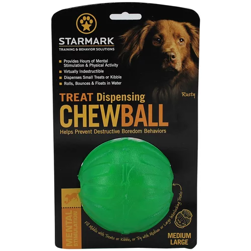 Starmark Treat Dispensing Chew Ball - M/L: pribl. Ø 9 cm