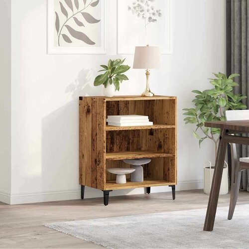 VidaXL Komoda boja staro drvo 57x35x75 cm od konstruiranog drva Slike