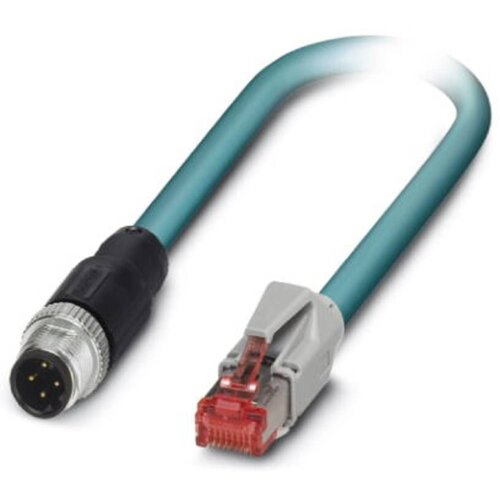 Phoenix Contact 1407360 M12 / RJ45 omrežni kabel\, Patch kabel CAT 5\, CAT 5e SF/UTP 1.00 m modra 1 kos, (20421730) Cene
