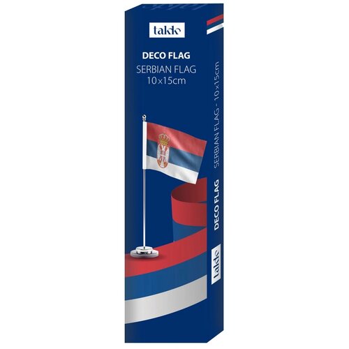 Takk Deco Flag, zastava Srbije, 10x15cm Slike